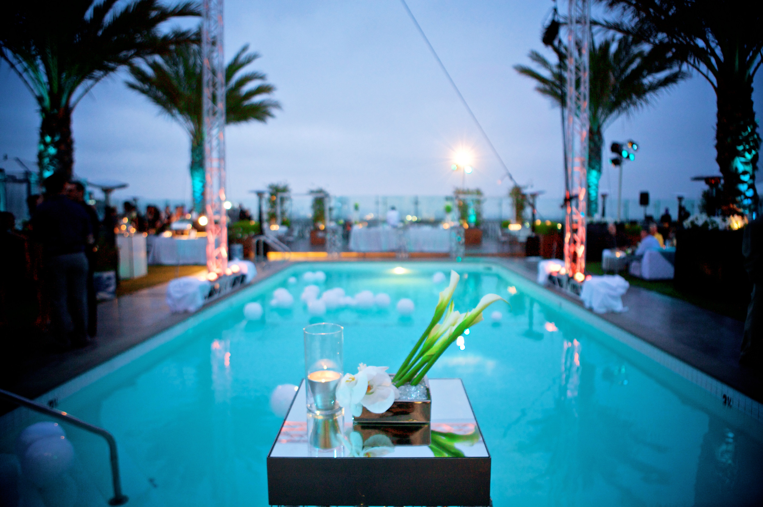 Stunning Roof Top Rehearsal Dinner