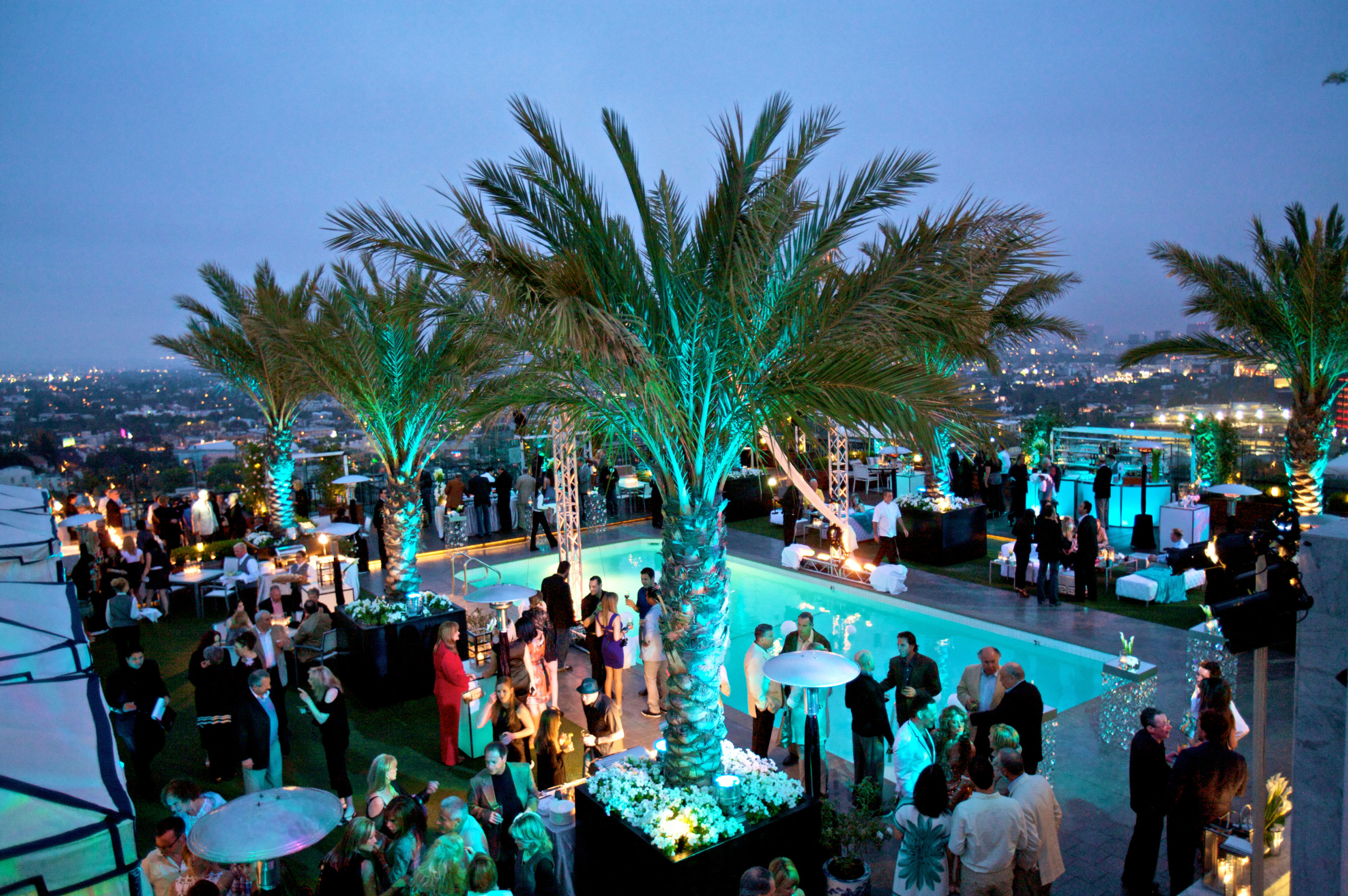 Stunning Roof Top Rehearsal Dinner