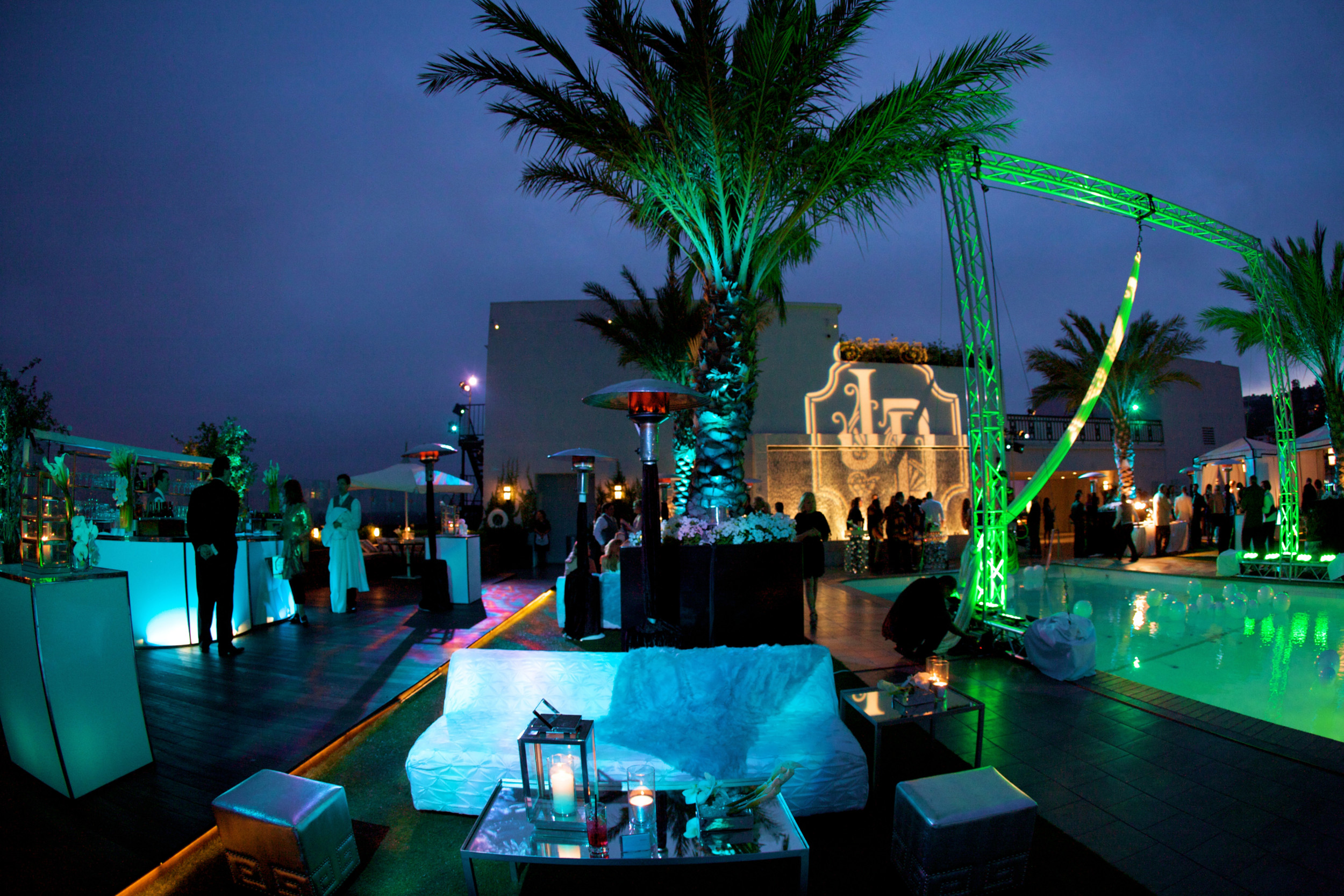 Stunning Roof Top Rehearsal Dinner