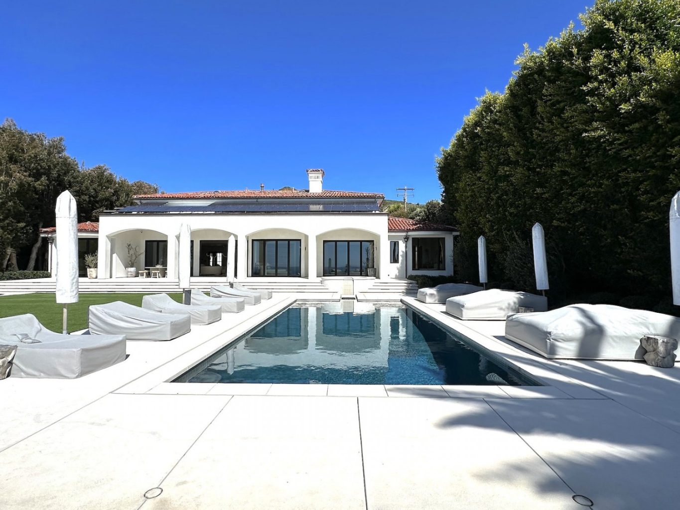 Modern White Event Rental Property Malibu