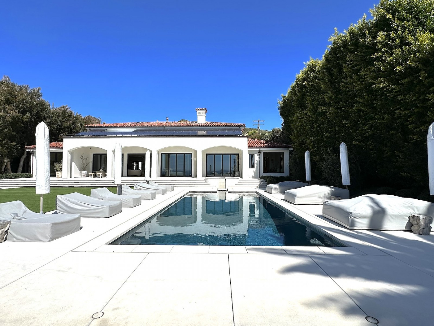 Modern White Event Rental Property Malibu