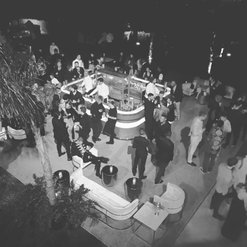 birdseye view of shanky party