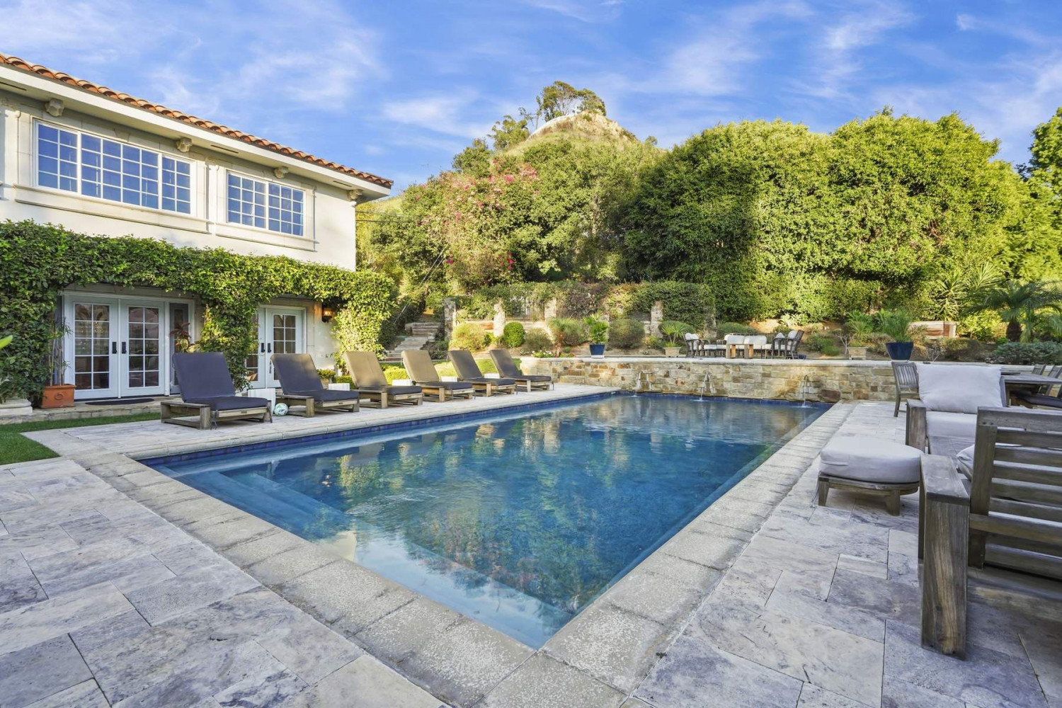 Spacious guest house at a private Malibu estate, ideal for intimate gatherings.